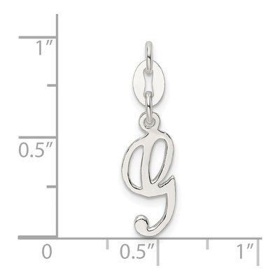 Sterling Silver Letter G Charm – view 4