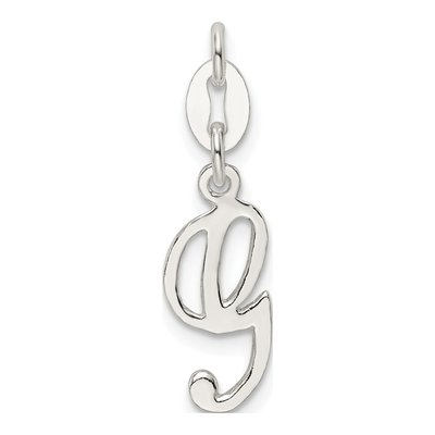 Sterling Silver Letter G Charm