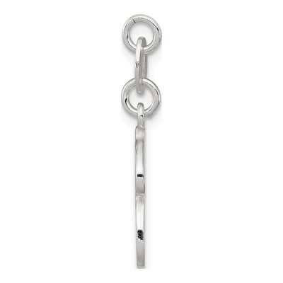 Sterling Silver Letter H Pendant – view 3