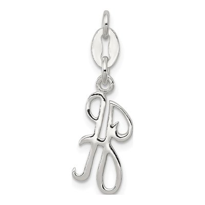 Sterling Silver Letter H Pendant