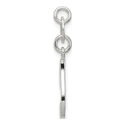 Sterling Silver Letter I Initial Pendant – view 2