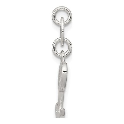 Sterling Silver Letter L Pendant – view 2