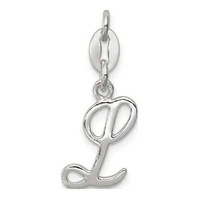 Sterling Silver Letter L Pendant