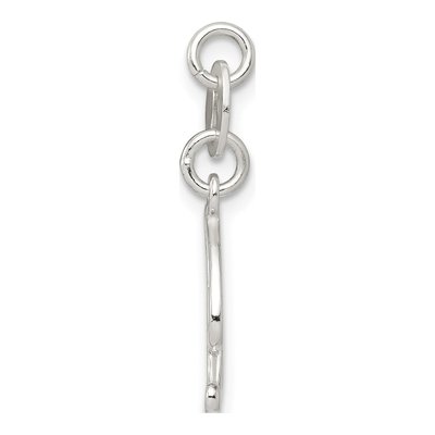 Sterling Silver Letter R Charm – view 2