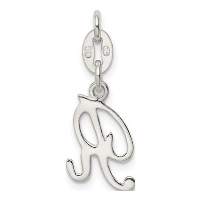 Sterling Silver Letter R Charm – view 4