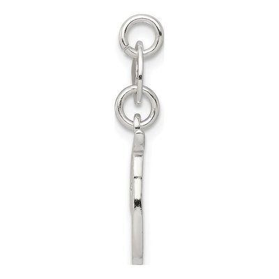 Sterling Silver Letter T Pendant – view 3