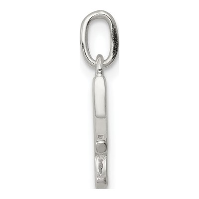 Sterling Silver Letter A Pendant – view 3