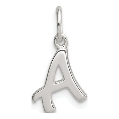 Sterling Silver Letter A Pendant