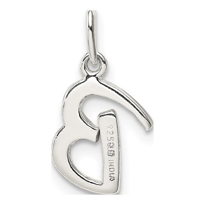 Sterling Silver Letter B Pendant – view 4