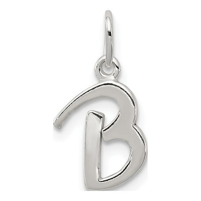 Sterling Silver Letter B Pendant