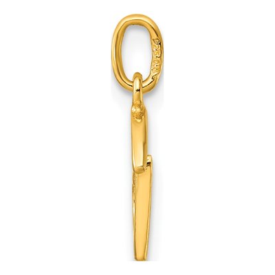 Gold-Plated Sterling Silver Letter B Charm – view 3