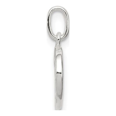 Sterling Silver Letter D Pendant – view 2