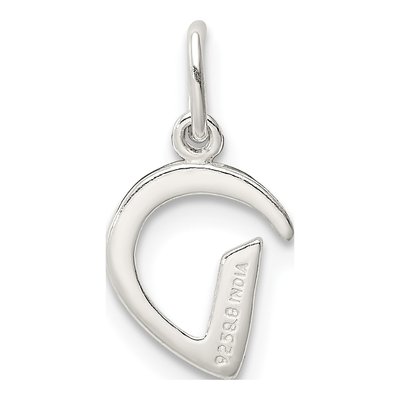 Sterling Silver Letter D Pendant – view 4