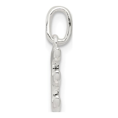 Sterling Silver Letter E Pendant – view 3