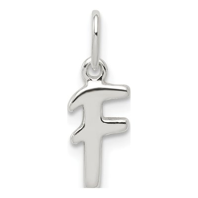 Sterling Silver Letter F Charm