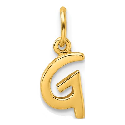 Gold-Plated Sterling Silver Letter G Charm