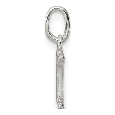 Sterling Silver Letter I Initial Pendant – view 2