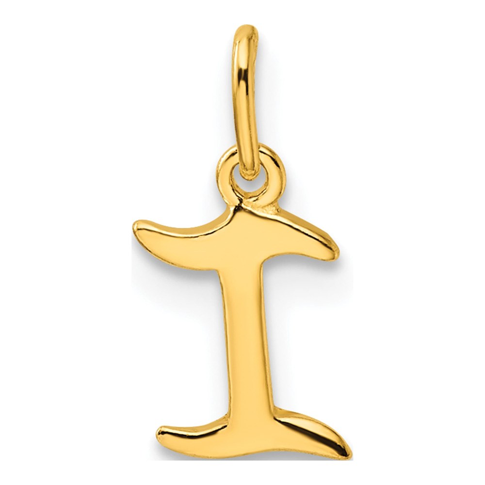 Gold-Plated Sterling Silver Letter I Initial Charm