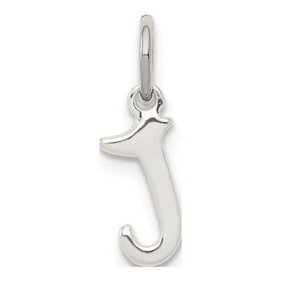 Sterling Silver Letter J Pendant