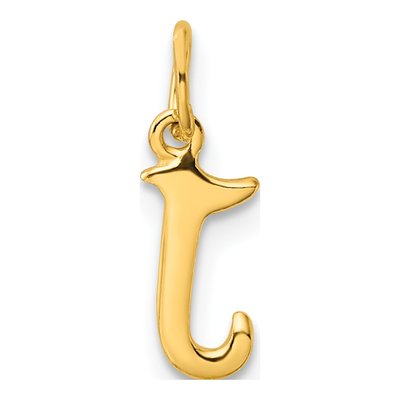 Gold-Plated Sterling Silver Letter J Charm – view 4