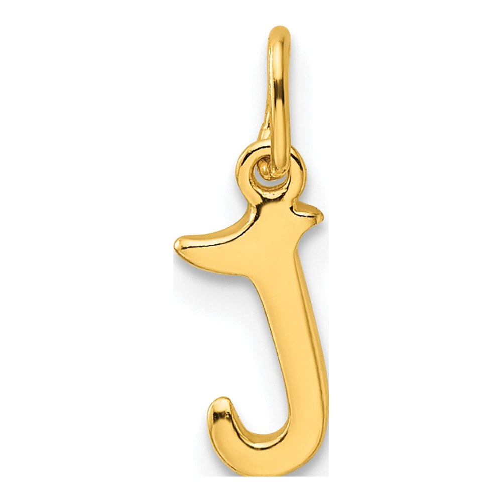 Gold-Plated Sterling Silver Letter J Charm