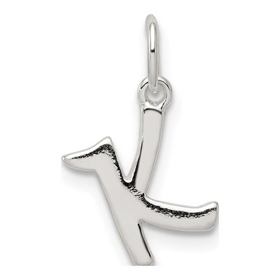 Sterling Silver Letter K Charm