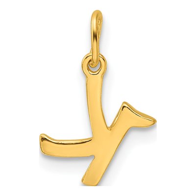 Gold-Plated Sterling Silver Letter K Charm – view 4