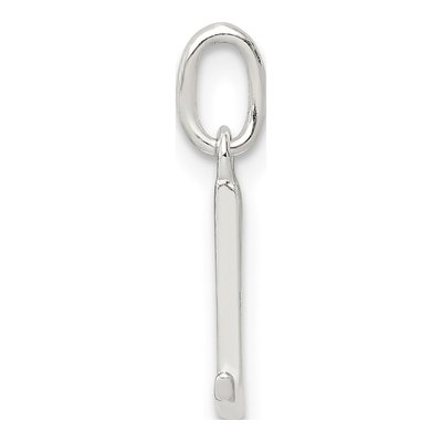 Sterling Silver Letter L Pendant – view 3