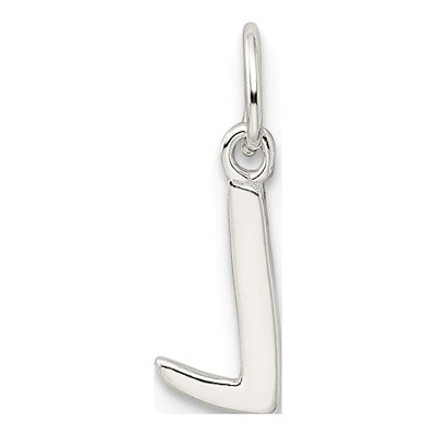 Sterling Silver Letter L Pendant – view 4