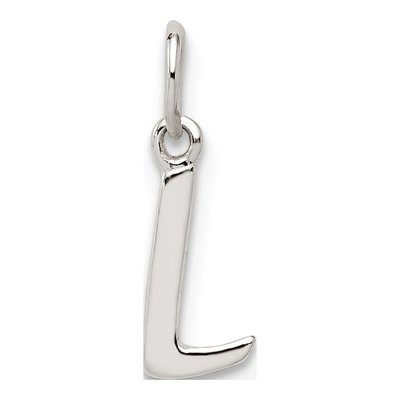 Sterling Silver Letter L Pendant