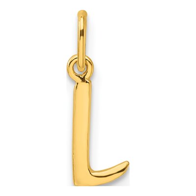 Gold-Plated Sterling Silver Letter L Charm