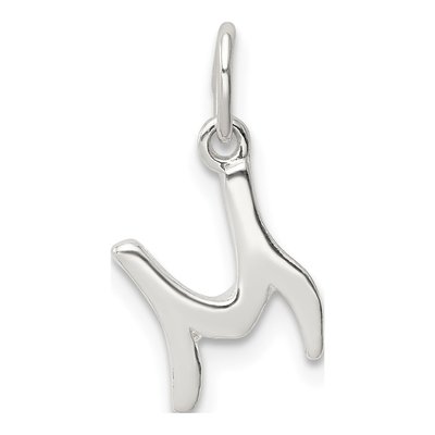 Sterling Silver Letter M Pendant