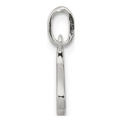 Sterling Silver Letter N Pendant – view 3