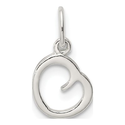 Sterling Silver Letter O Charm – view 4