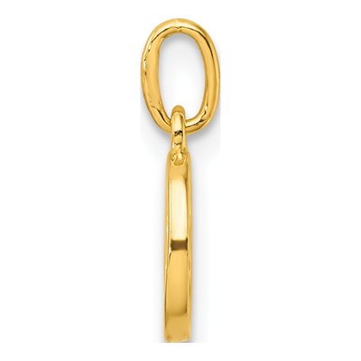 Gold-Plated Sterling Silver Letter O Charm – view 3