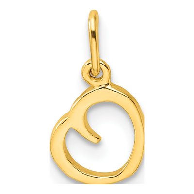 Gold-Plated Sterling Silver Letter O Charm – view 4