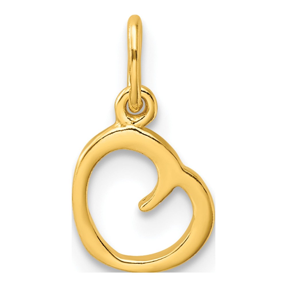 Gold-Plated Sterling Silver Letter O Charm