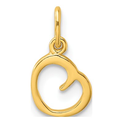 Gold-Plated Sterling Silver Letter O Charm