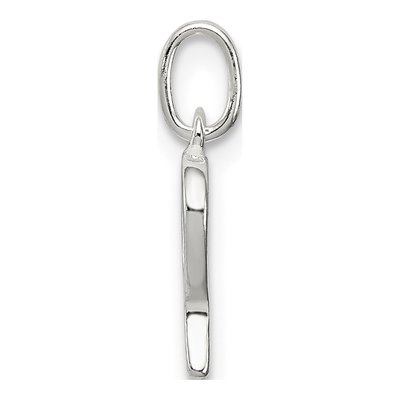 Sterling Silver Letter P Pendant – view 2
