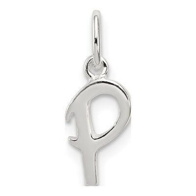 Sterling Silver Letter P Pendant