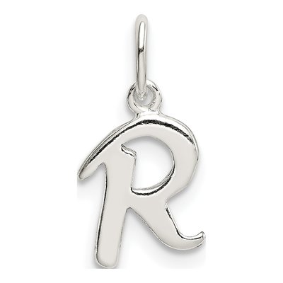 Sterling Silver Letter R Pendant