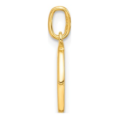 Gold-Plated Sterling Silver Letter R Charm – view 3