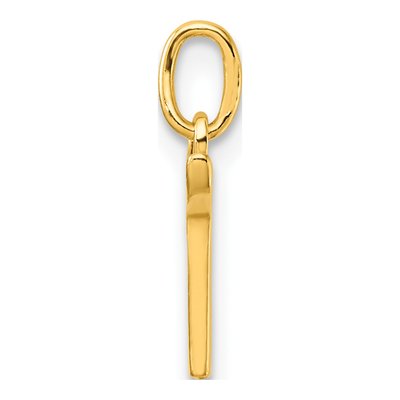 Gold-Plated Sterling Silver Letter T Charm – view 3