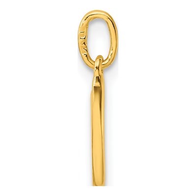 Gold-Plated Sterling Silver Letter V Charm – view 3