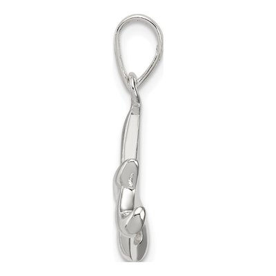 Sterling Silver Letter A Pendant – view 2