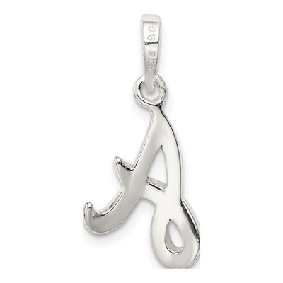 Sterling Silver Letter A Pendant – view 4