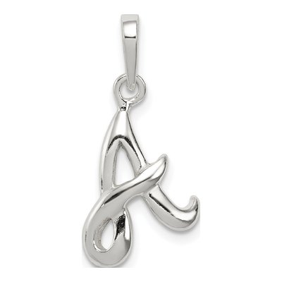 Sterling Silver Letter A Pendant