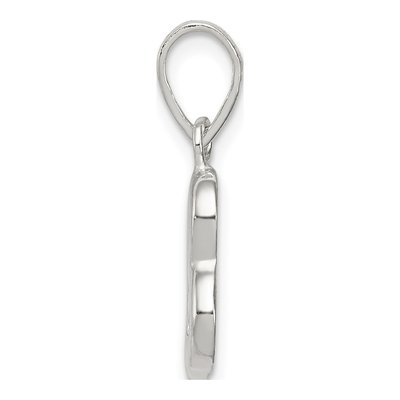 Sterling Silver Letter B Pendant – view 3