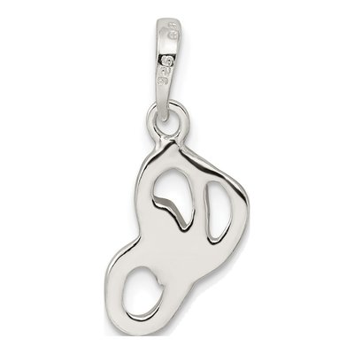 Sterling Silver Letter C Pendant – view 5