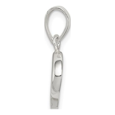Sterling Silver Letter D Pendant – view 2
